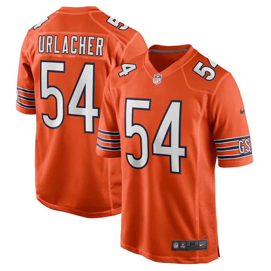 Men Chicago Bears 54 Brian Urlacher Nike Orange Retired Player NFL Jersey